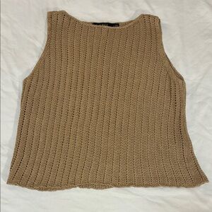 Ralph Lauren Tan Knit Tank Top